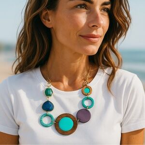 Oasis Multicolor Statement Necklace